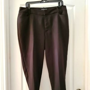 Eloquii  black tulip ankle trousers